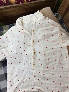 Cute Heart Print Pajama Set