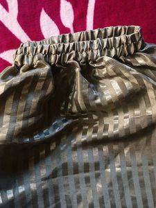 Striped Palazzo Pants with Tassel Detail