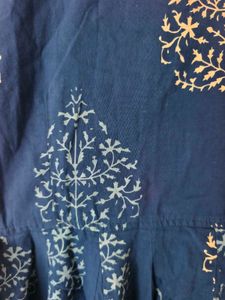 Bunaai Best Saller Blue Dress with deep nack
