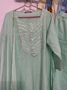 Pink Almirah 💙Pure Cotton Kurta Set