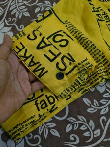 Yellow Elegant Long Shirt For Women