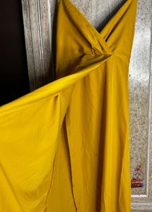 🐝(⚡️ON SALE)💛Mustard Yellow Mini Dress