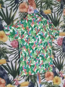 Vibrant Tropical Print Shirt
