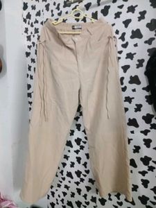 Comfortable Beige Wide Leg Pants