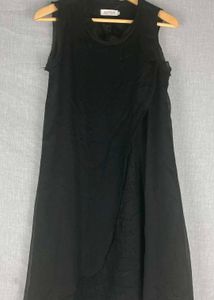 Elegant Black Lace high low dress