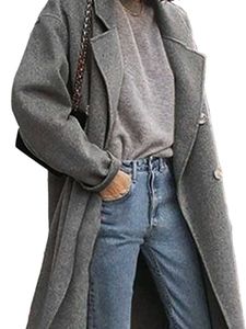 NEW StyleCast Women Single-Breasted Longline Coat