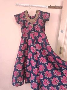 Blue N Pink Gown