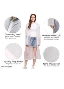White Transparent Raincoat