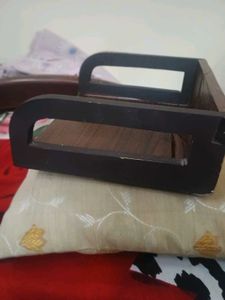 Wooden stand for stop box