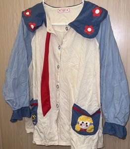 🇨🇳 Cute Character Button-Up Top
