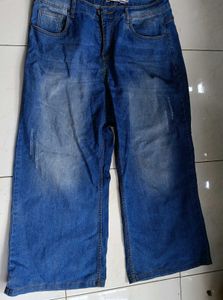 Women's Wide Leg Cropped Jeans