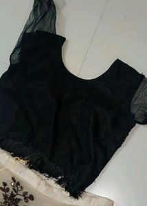 Beaded work off white lehanga