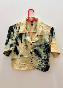 Tie-Dye Collared Top