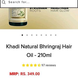 Khadi Natural Bhringraj Hair Oil