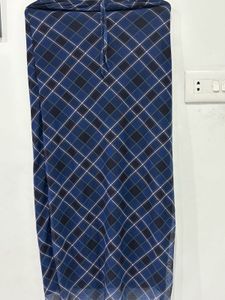 Blue Plaid Skirt