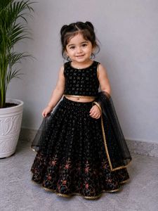 combo Adorable Girls' Floral Kurta Set