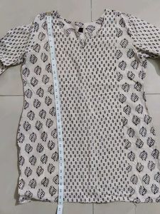 Patterned Short Kurti/ Tunic Top