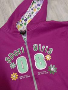 Sport Girls Zip-Up Hoodie