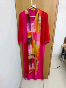 Vibrant Abstract Print Kurta