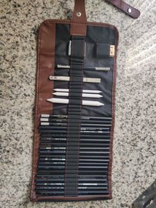 Artist Pencil Set & Roll Case/sketching pencils se