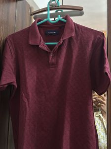 Men's Maroon Polo T-Shirt