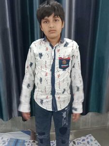 Boy's Stylish Printed Shirt