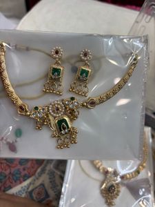 2 set necklaceElegant Red Stone Necklace &amp; Earring