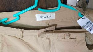 GEHANKU Beige Cargo Pants