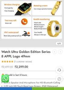 Watch Ultra Gold Edition Series 😍💋