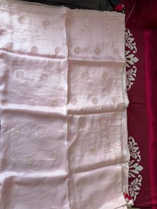 Sky Blue Saree with Embroidered Border