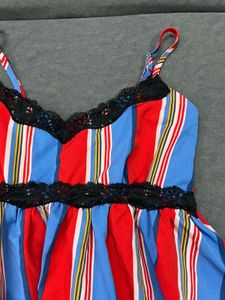 Striped Peplum Camisole Top