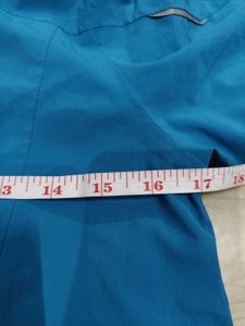 Blue Hooded Outdoor Jacket