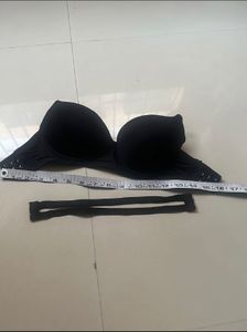 Black Strapless Push-Up Bra