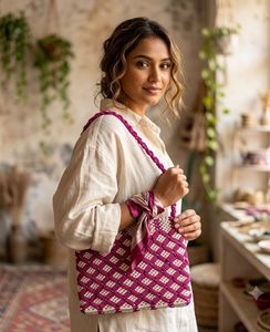 Handmade Macrame Shoulder Bag for Women