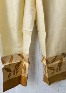 Elegant Cream Anarkali Gown