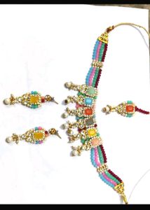 Boho Multicolor Beaded Jewelry Set
