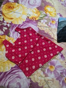 Beautiful Pink Embroidered Kurti