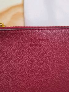 YSL MAROON WITH POUCH 👝❤️