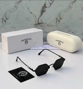 Chrome Hearts Style Hexagonal Sunglasses