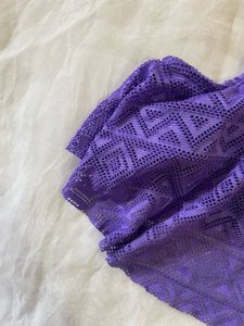 Purple Crochet Bikini Top