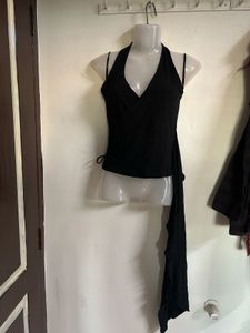 Black Halter Neck Wrap Top freebies too!