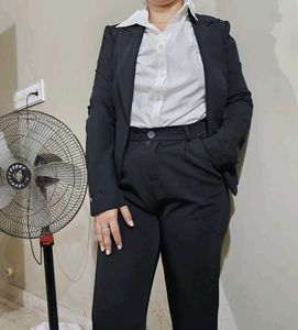 Classic Black Blazer Suit