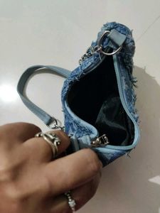Y2K Star Denim Shoulder Bag