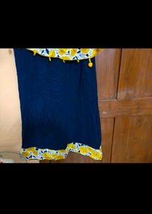 Maxy Style Long Blue Top