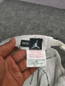 White Jordan Youth Cap
