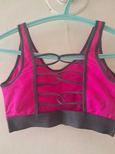Vibrant Pink Sports Bra