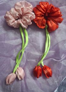 Cute Flower Hair Scrunchies