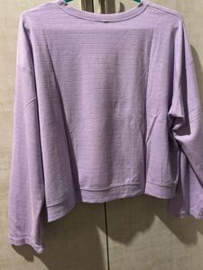 Lavender Cropped Long Sleeve