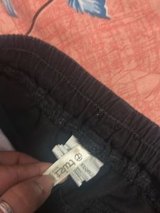 Black Cargo Jogger Pants