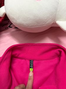 Pink Polo Crop Top